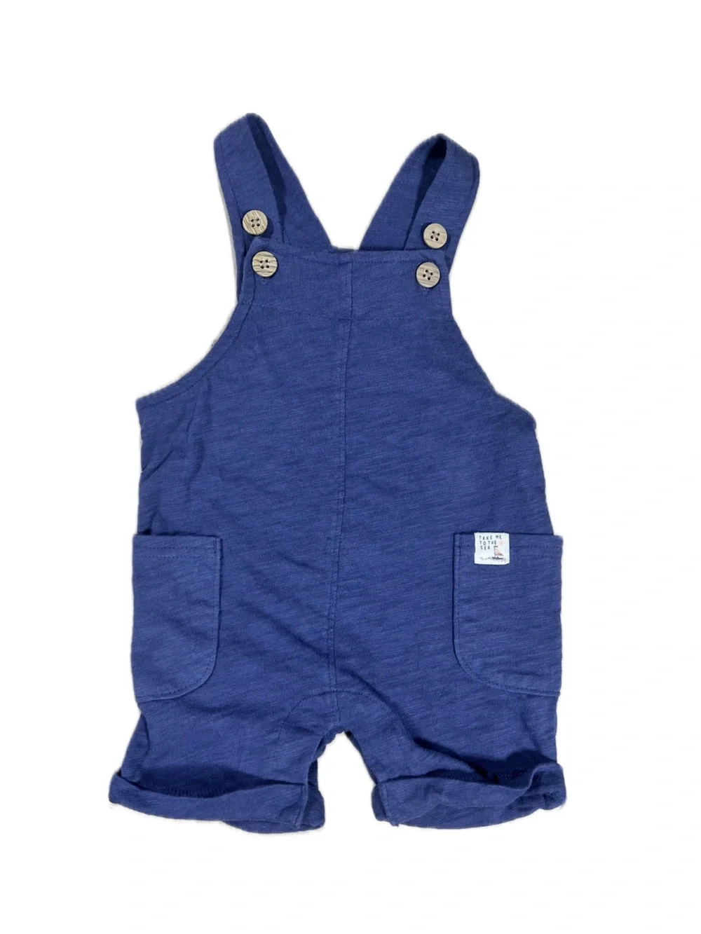 Linen Short Overalls for Kids - Pockets